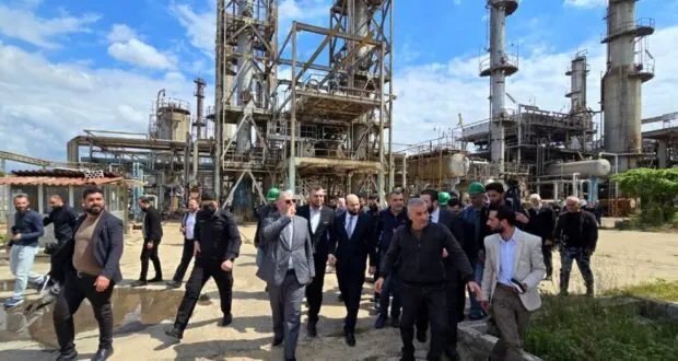 وزير الطاقة يتفقد مصفاة بانياس بعد إعادة التشغيل واستئناف إنتاج المشتقات النفطية