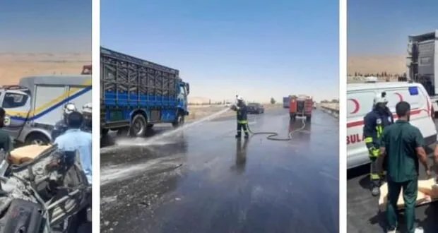 مصرع ثلاثة مدنيين في حادث سير مروع على الأوتوستراد الدولي قرب القطيفة