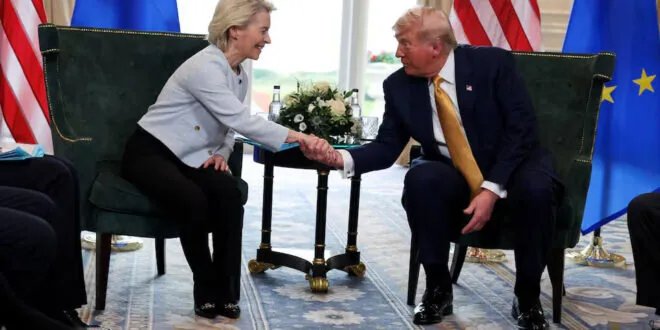 الولايات المتحدة والاتحاد الأوروبي يتوصلان إلى اتفاق تجاري تاريخي بشأن الرسوم الجمركية المتبادلة