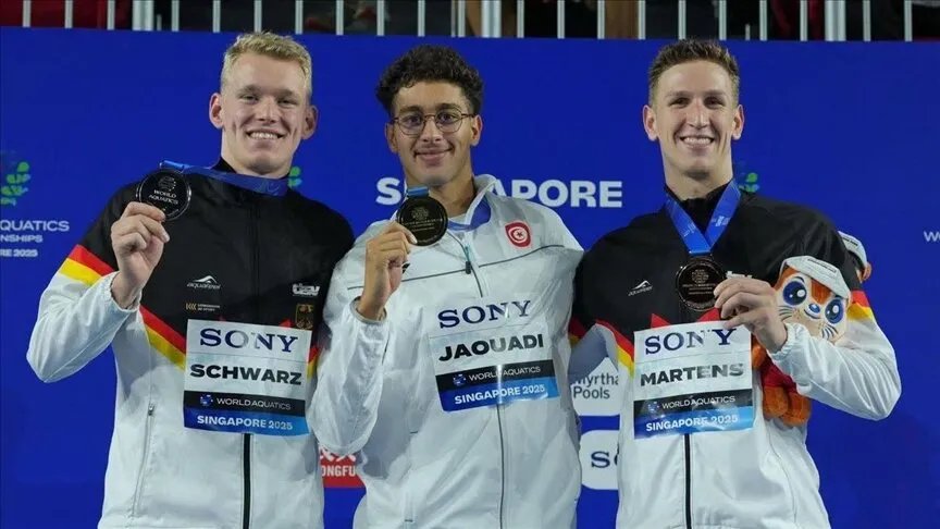 أحمد الجوادي يحقق إنجازاً تاريخياً ويتوج بذهبية بطولة العالم للسباحة في سنغافورة