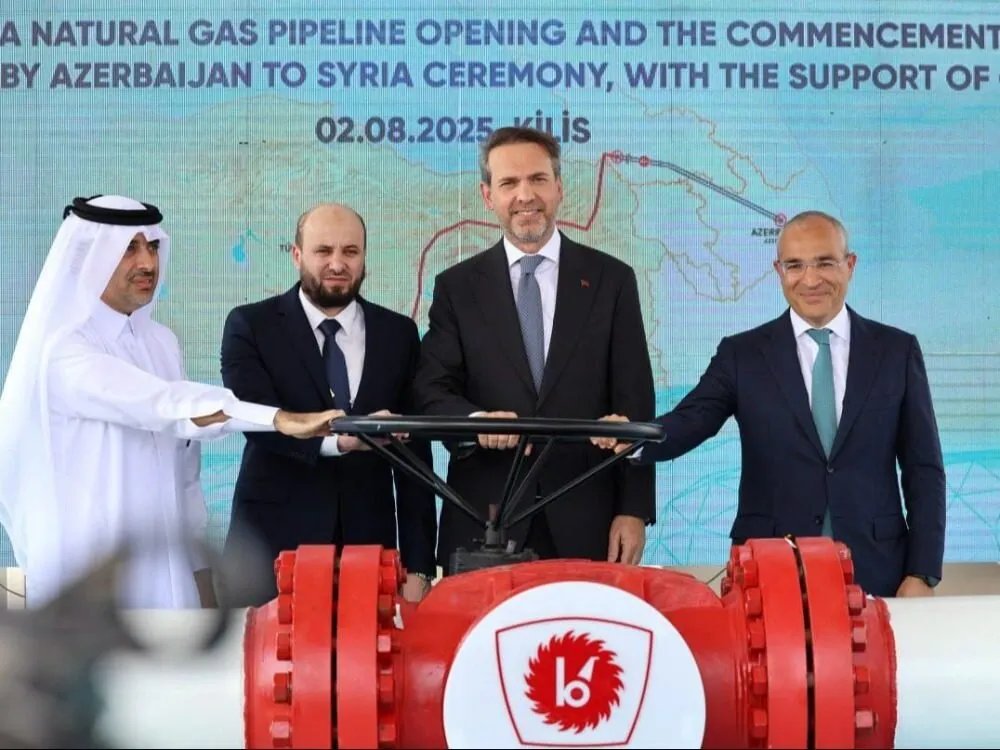 سوريا تستقبل الغاز الأذربيجاني عبر تركيا: خطوة نحو تحسين إمدادات الطاقة