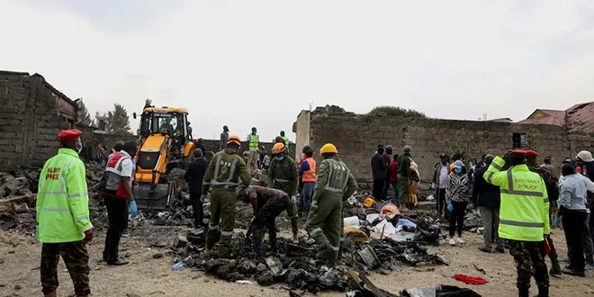 مصرع ستة أشخاص في حادث تحطم طائرة إسعاف في نيروبي بكينيا