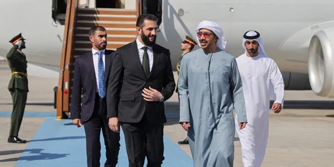 الرئيس الشرع في الإمارات: استقبال رسمي حافل في أبو ظبي