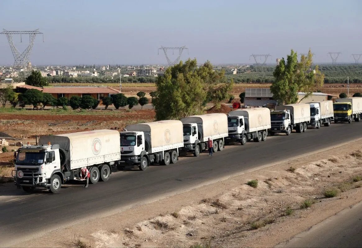 قافلة إغاثية جديدة تصل السويداء محملة بالوقود والطحين ومساعدات متنوعة