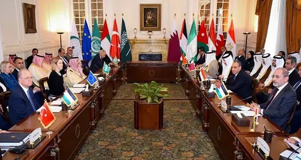 اللجنة الوزارية العربية الإسلامية تستنكر بشدة إعلان إسرائيل عن نيتها للسيطرة على قطاع غزة