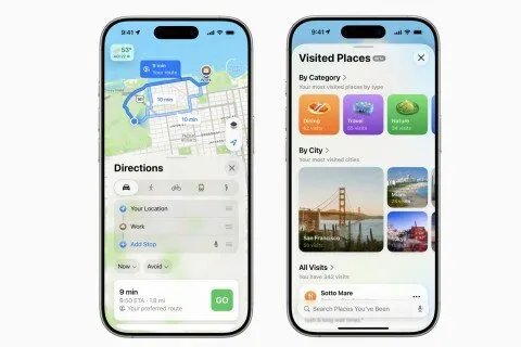 آبل تُحدث خرائطها بالذكاء الاصطناعي لتسهيل البحث باللغة الطبيعية في iOS 26