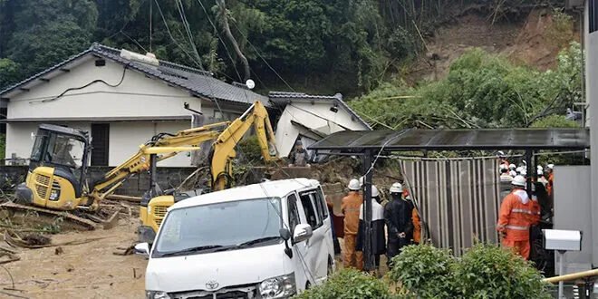 فيضانات وانزلاقات أرضية مميتة تضرب اليابان: قتلى ومفقودون في منطقة كيوشو