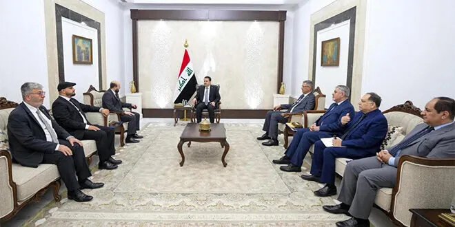 العراق يؤكد دعمه لاستقرار وسيادة سوريا خلال لقاء رئيس الوزراء العراقي بوزير الطاقة السوري