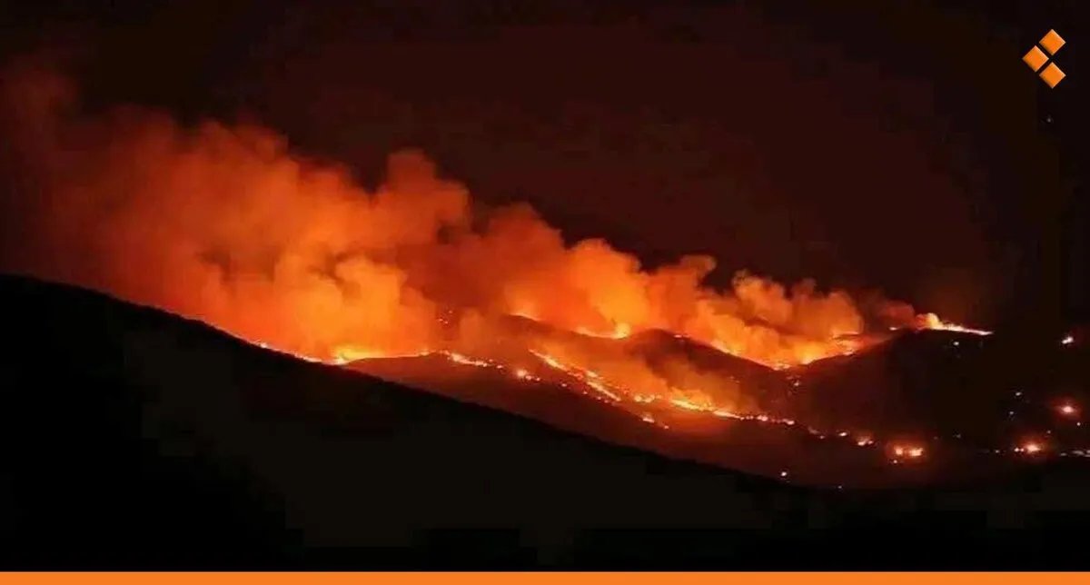 حرائق واسعة تجتاح سهل الغاب واللاذقية وجهود مكثفة لإخمادها