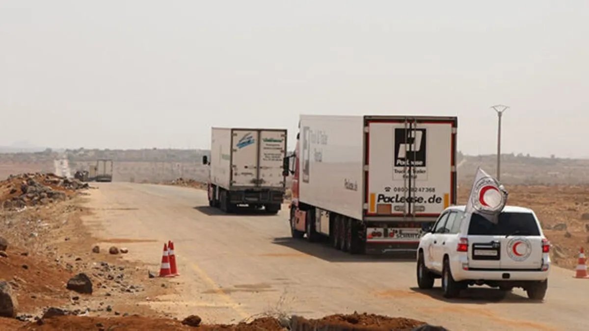 قافلة مساعدات إنسانية وطبية تصل السويداء وتضم أجهزة غسل كلى لأول مرة