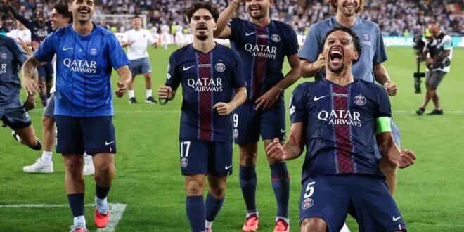 باريس سان جيرمان يتغلب على توتنهام ويحرز كأس السوبر الأوروبي في مباراة مثيرة