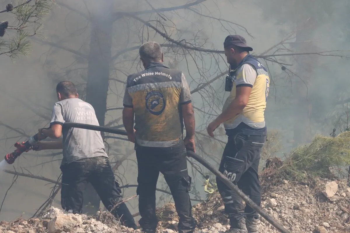 الطيران يتدخل لإخماد حرائق ريف حماة واللاذقية وطرطوس وسط جهود مضنية للدفاع المدني