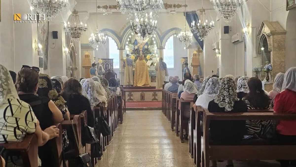 احتفالات بهيجة في القامشلي: الأرمن يحيون ذكرى "انتقال السيدة العذراء" في كنيسة القديس هاكوب