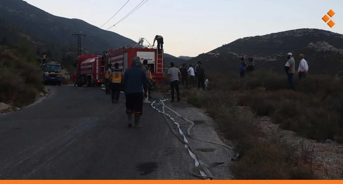 السيطرة الكاملة على حرائق ريف حماة الغربي وجهود مستمرة لإخماد بؤر اللاذقية