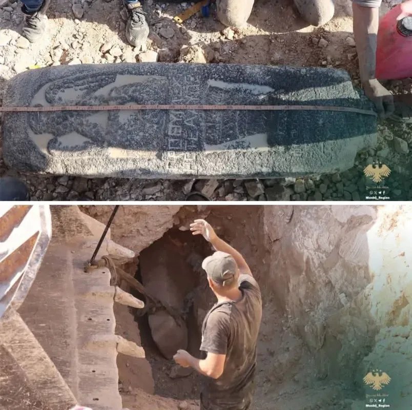 منبج: اكتشاف تمثال نسر أثري نادر بفضل بلاغ من مواطن