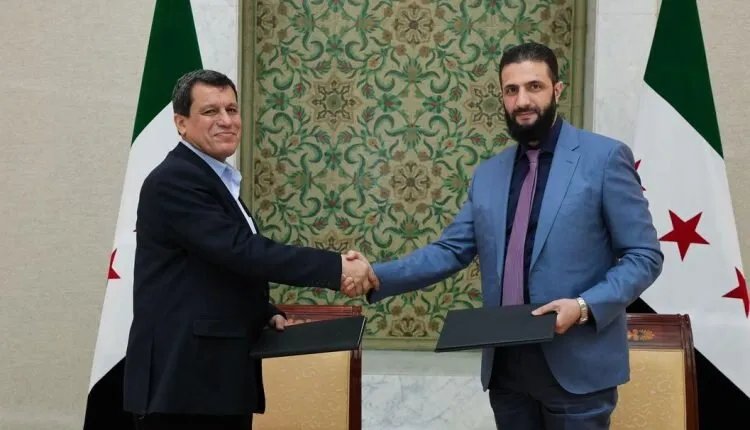 لقاء إيجابي في دمشق بين الحكومة السورية وقائد قوات سوريا الديمقراطية "مظلوم عبدي"