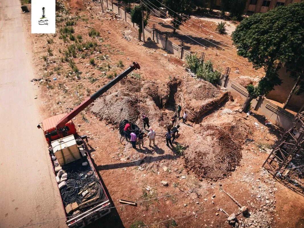 تشغيل بئر دير بعلبة يُنعش آمال سكان حمص في حل أزمة المياه