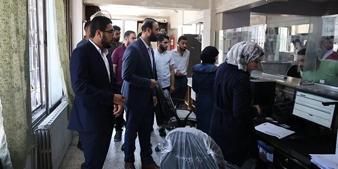 معاون وزير الداخلية يتفقد دائرة الشؤون المدنية في حلب ويؤكد على تطوير الخدمات