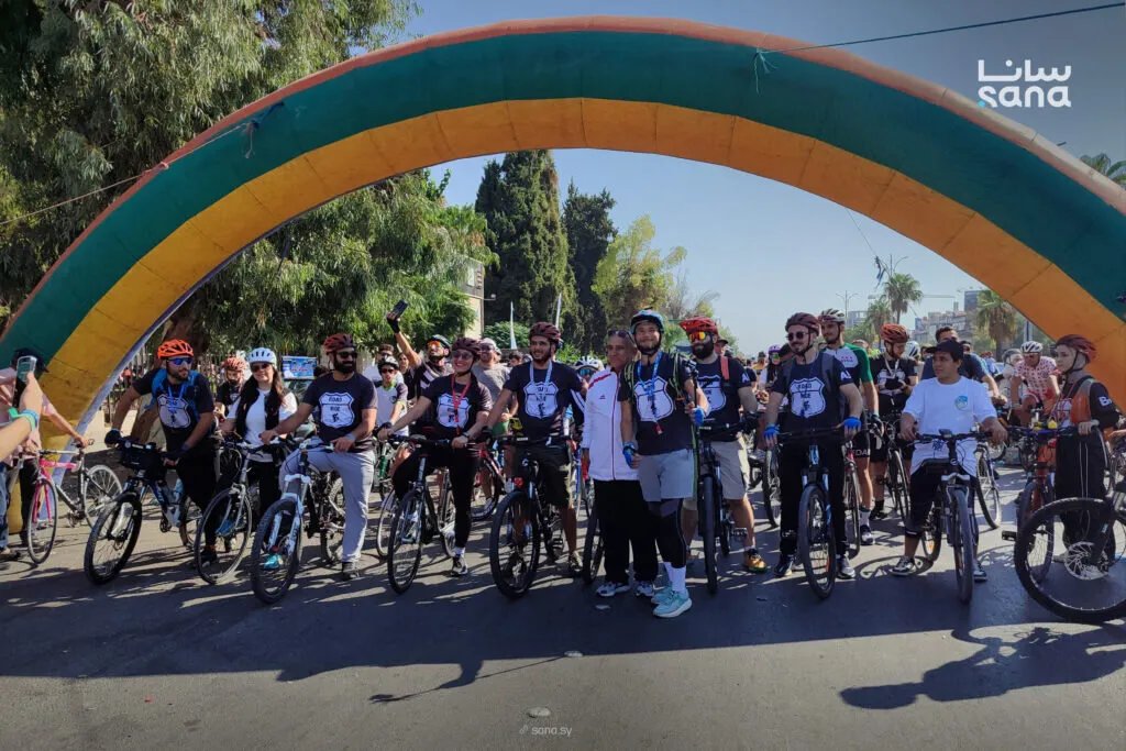 مسير دمشق للدراجات: الرياضة منصة للتوعية بقضايا البيئة والمجتمع برعاية وزارة الرياضة والشباب