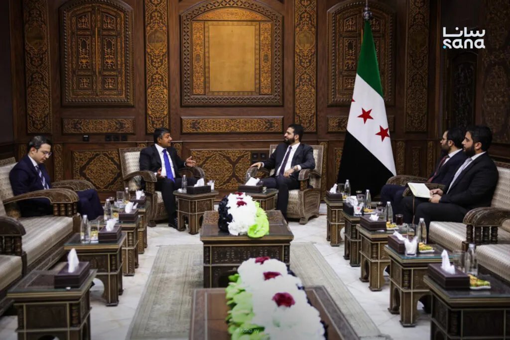 وزير الداخلية السوري يبحث مع القائم بأعمال سفارة أذربيجان تعزيز التعاون الأمني