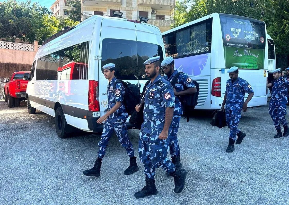 وفد سوري يشكر الدفاع المدني العراقي في بغداد لمساعدته في إطفاء حرائق الساحل