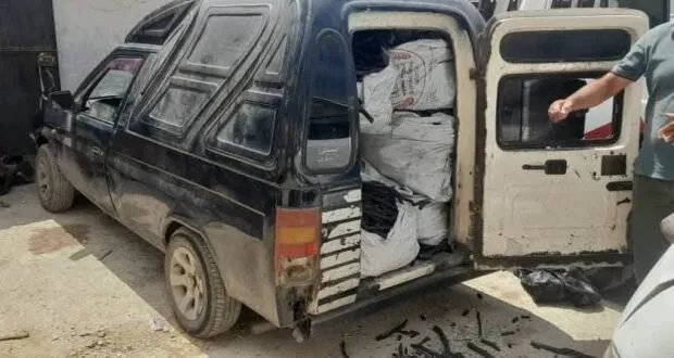 طرطوس: ضبط ومصادرة سيارتين مخالفَتين محملتين بالفحم