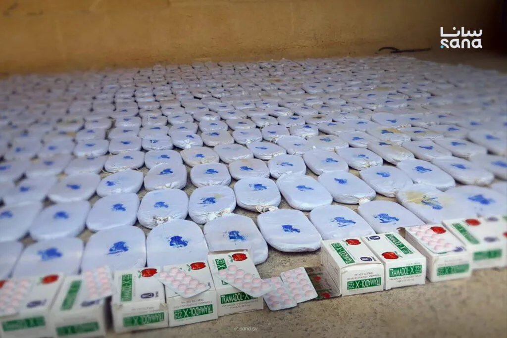 دمشق: إحباط محاولة تهريب كمية كبيرة من المخدرات قادمة من لبنان
