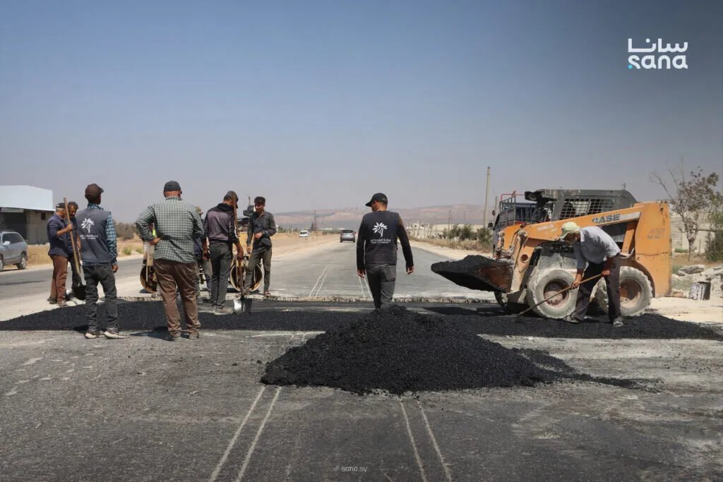 حلب: انطلاق المرحلة الثانية لتأهيل أوتوستراد حلب – غازي عنتاب الحيوي