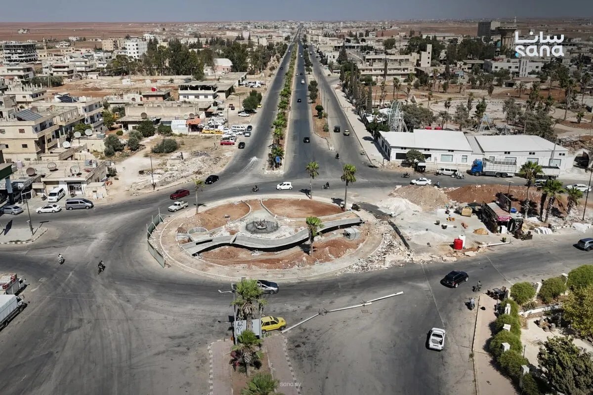 درعا تستعيد رونقها: مجلس المدينة يواصل تأهيل دوار الدلة