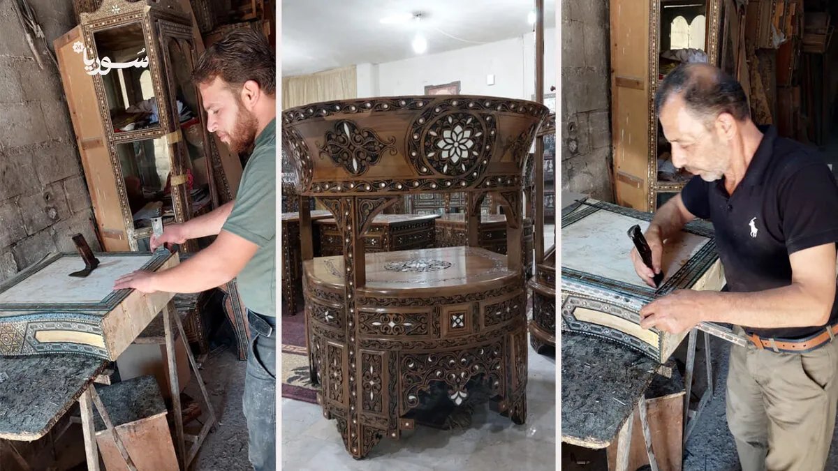 ورشة دمشقية تحيي فن الموزاييك: قصة جيلين يحافظان على تراث الأجداد