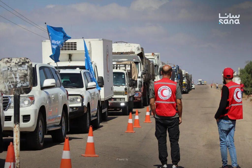 قافلة مساعدات جديدة إلى السويداء: أجهزة غسيل كلى ودقيق لدعم الأفران