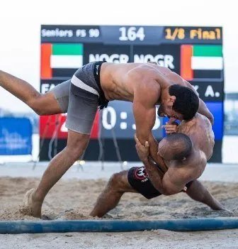 سوريا تتألق في بطولة أبوظبي للمصارعة الشاطئية وتحصد المركز الثالث