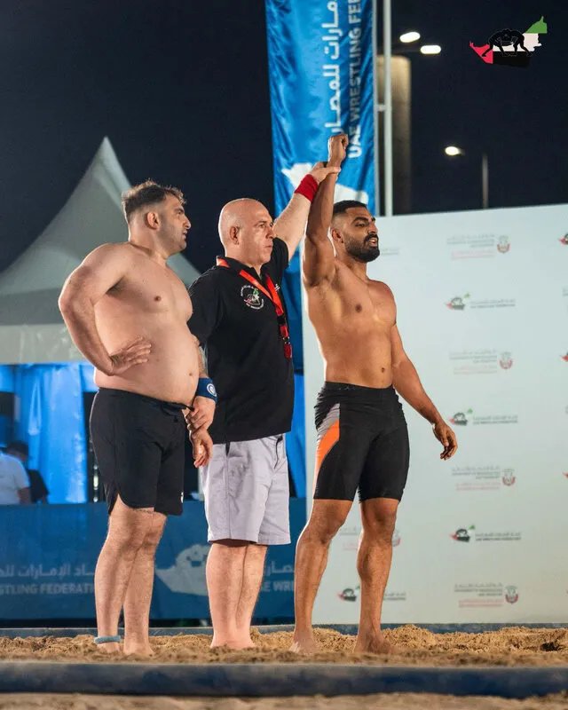 سوريا تتألق في بطولة أبوظبي للمصارعة الشاطئية وتحصد المركز الثالث