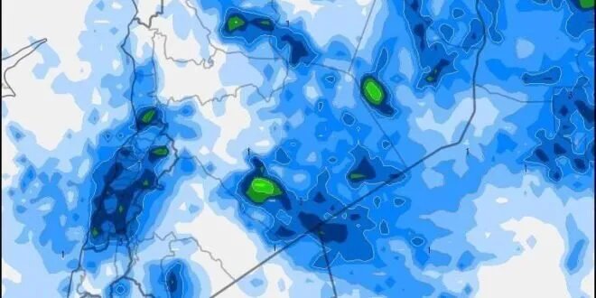 انخفاض في الحرارة وتساقط ثلوج محتمل على مرتفعات دمشق وهطولات مطرية في مناطق متفرقة