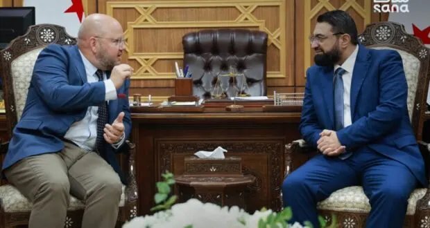 وزير العدل السوري يبحث معهد فالينبرغ السويدي تطوير آليات العدالة في دمشق