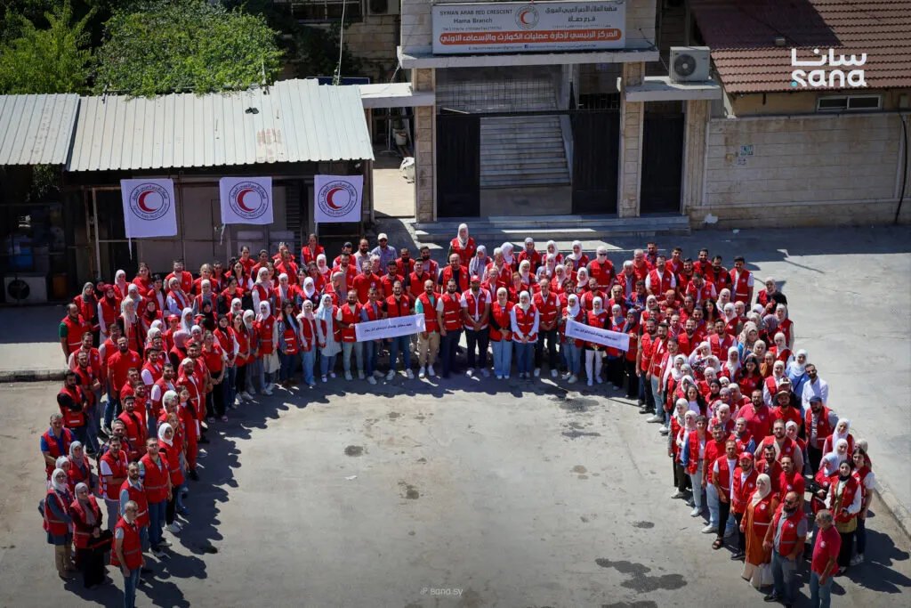 الهلال الأحمر بحماة يسلط الضوء على مأساة المفقودين بوقفة تضامنية