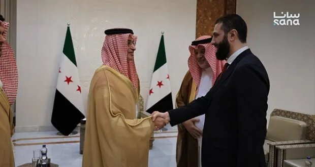 الرئيس الشرع يستقبل وفداً سعودياً رفيع المستوى من مجموعة المهيدب في دمشق