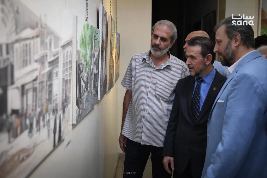 معرض "دمشق الهوى" في أبو رمانة: أصالة التراث الدمشقي تتجسد في لوحات فنية متنوعة