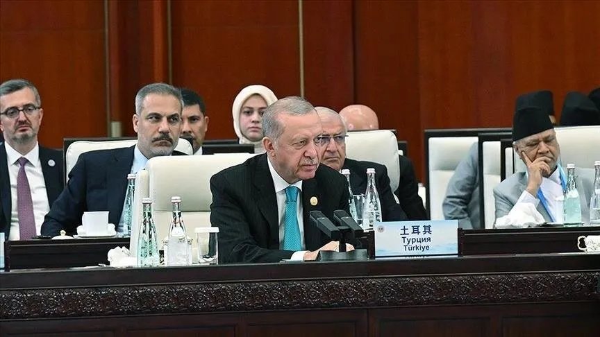 أردوغان من قمة شنغهاي: دعم وحدة الأراضي السورية وضرورة حوار دولي عادل