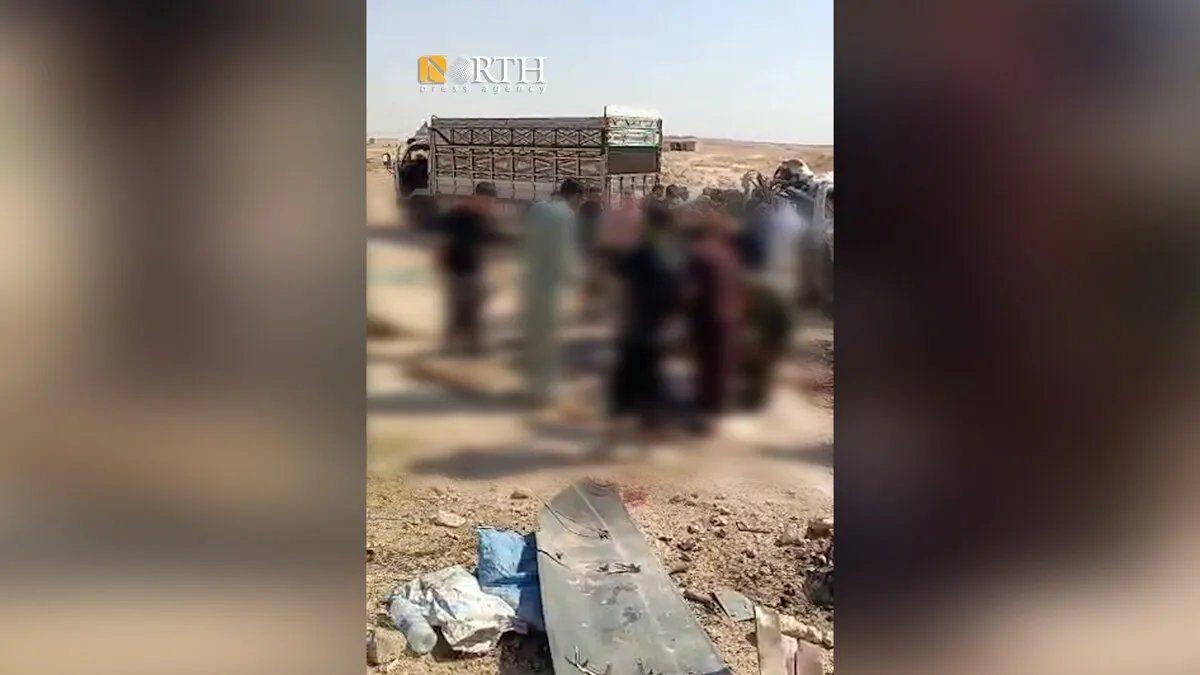 مأساة على طريق الشدادي - الحسكة: مصرع 13 شخصاً في حادث سير مروع