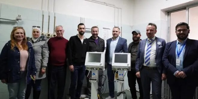 الجمعية الطبية السورية الألمانية تدعم مشفى الزهراوي بدمشق بأجهزة طبية حيوية