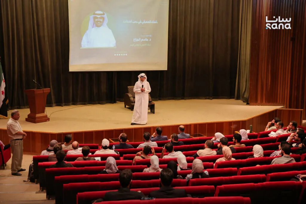 جاسم الجزاع في دمشق: محاضرة حول البناء المعرفي وأهميته في زمن الشتات