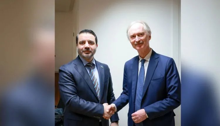 بيدرسن والشيباني يبحثان الانتقال السياسي في سوريا وفقاً للقرار الأممي 2254