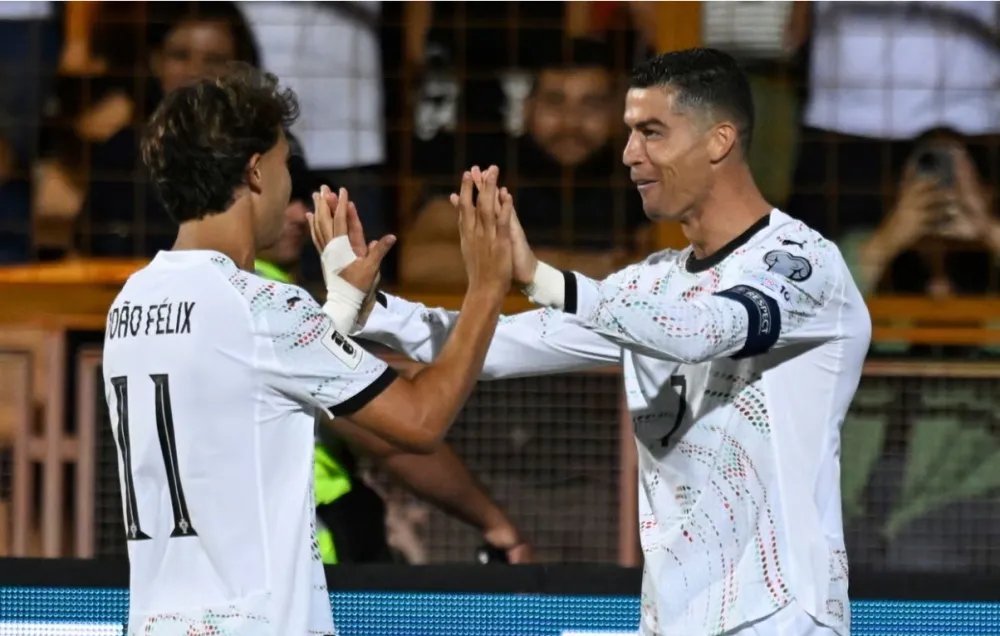 خماسية برتغالية بقيادة رونالدو وفيليكس تسحق أرمينيا في تصفيات المونديال