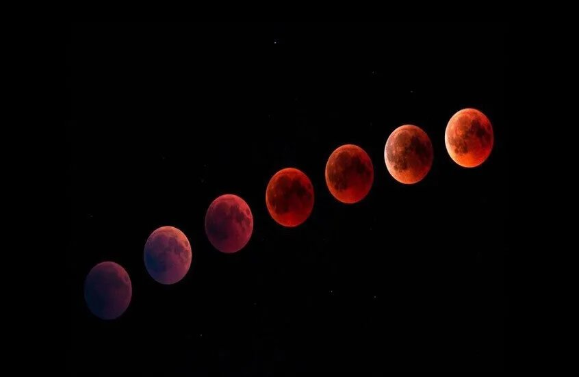 ظاهرة فلكية نادرة: خسوف كلي للقمر يزين سماء العالم ويتحول إلى "قمر الدم"