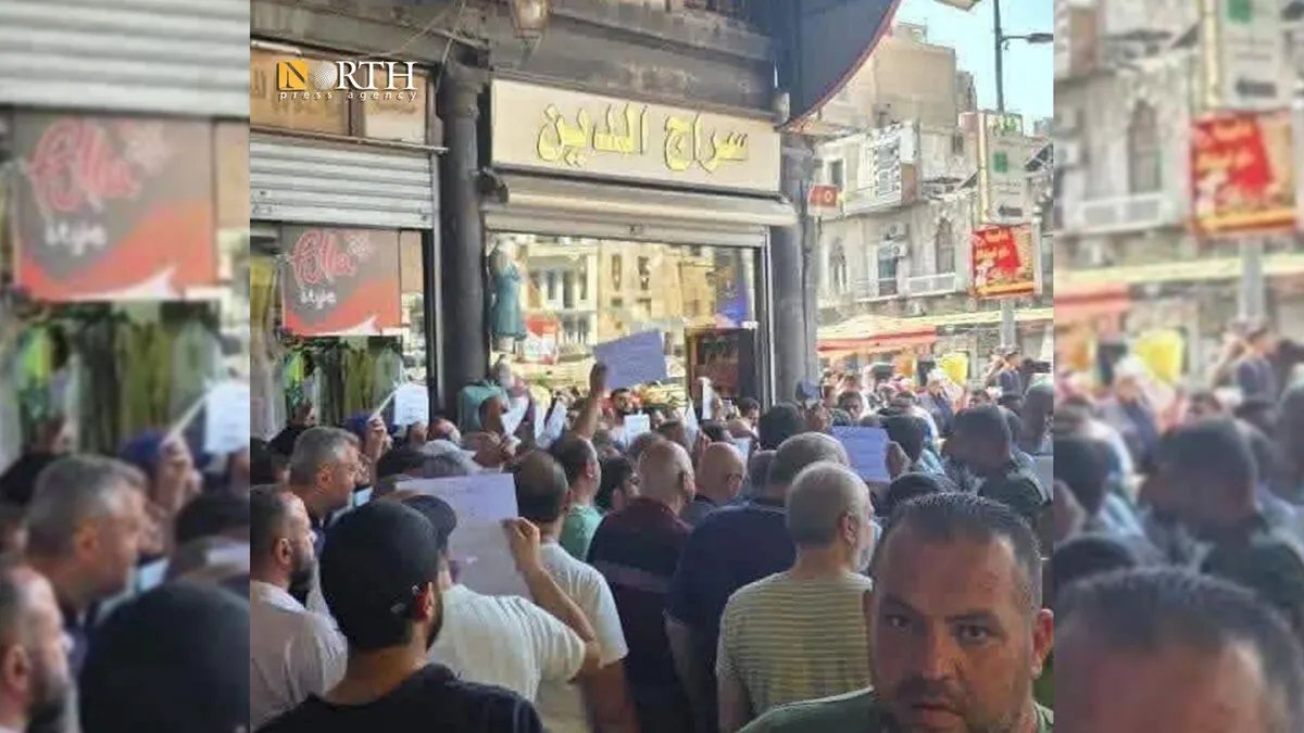 تجار دمشق يحتجون للمطالبة بحقوق "الفروغ" في سوق الحميدية