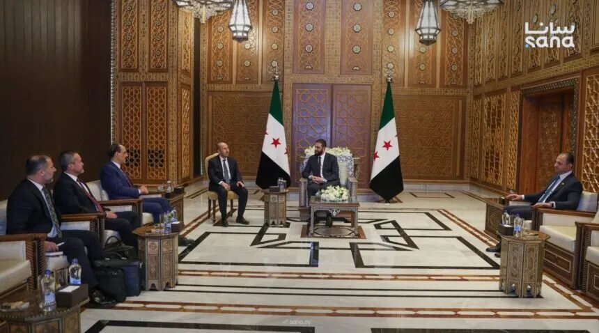 الشرع وكالن يبحثان اتفاق العاشر من آذار ومستجدات إقليمية في دمشق