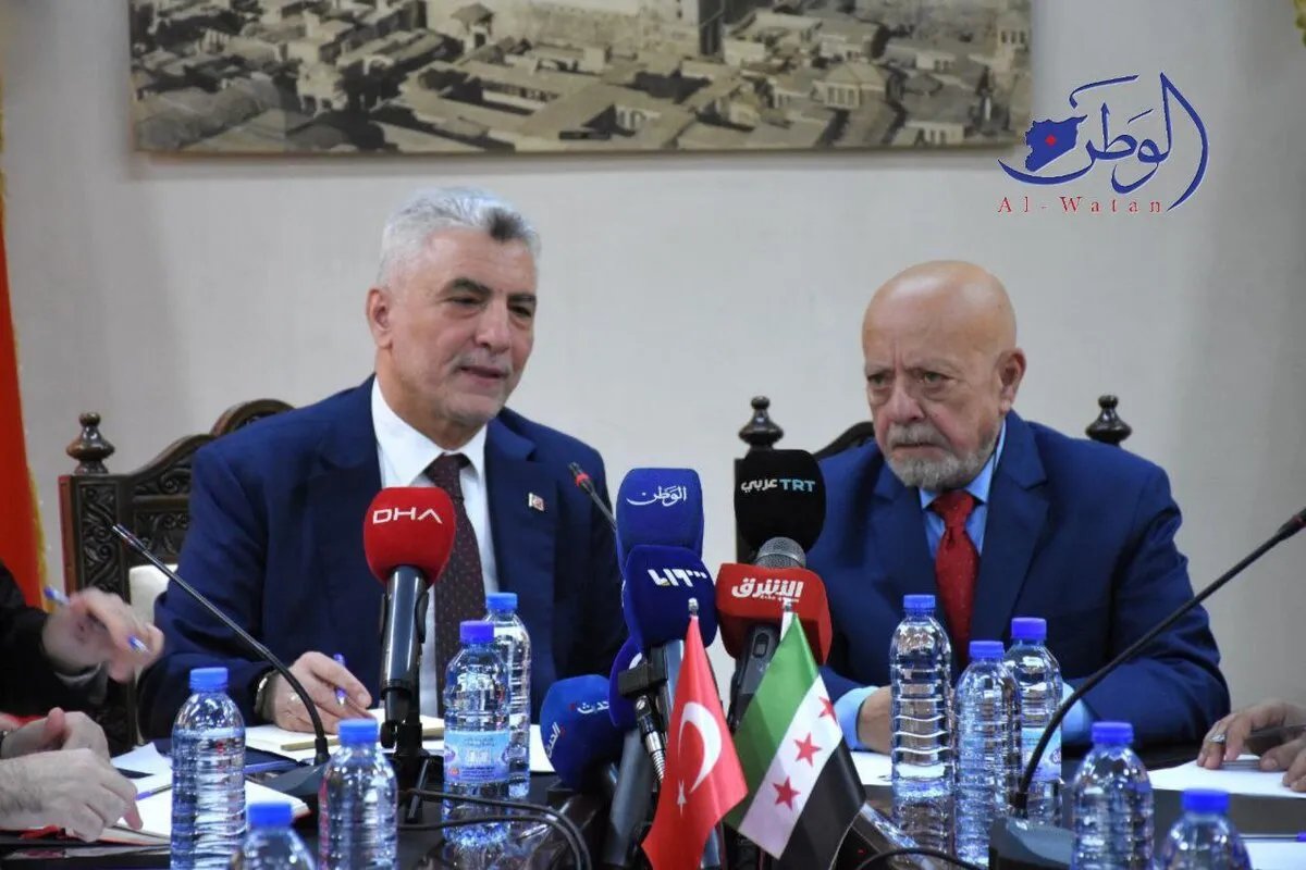 وزير التجارة التركي في دمشق لبحث إعادة الإعمار وتأسيس شراكة اقتصادية شاملة