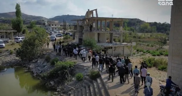 وزير الأوقاف ومحافظ اللاذقية يتفقدان ترميم المساجد ويفتتحان مشاريع تعليمية وخدمية بريف اللاذقية