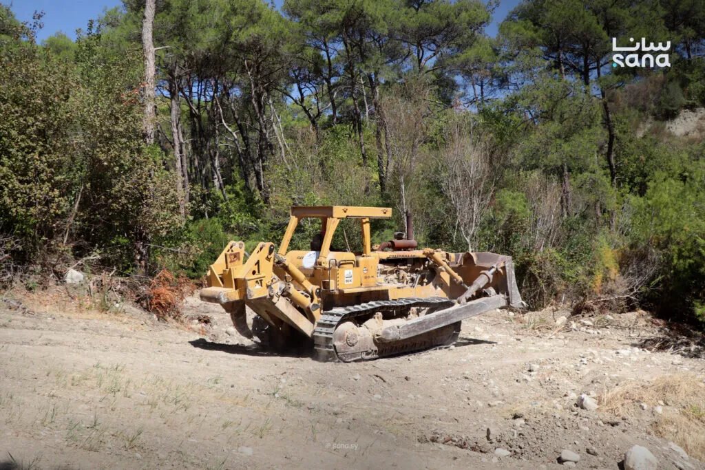 الدفاع المدني في اللاذقية يوسع نطاق الحماية بفتح 200 كلم من خطوط النار لمواجهة حرائق الغابات